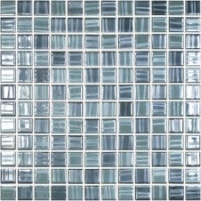 Tender Green Mix (2.5cm x 25cm) 31.7cm x 31.7cm Mosaic Tile
