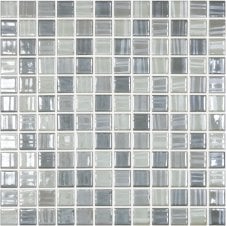 Tender Grey Mix (2.5cm x 25cm) 31.7cm x 31.7cm Mosaic Tile