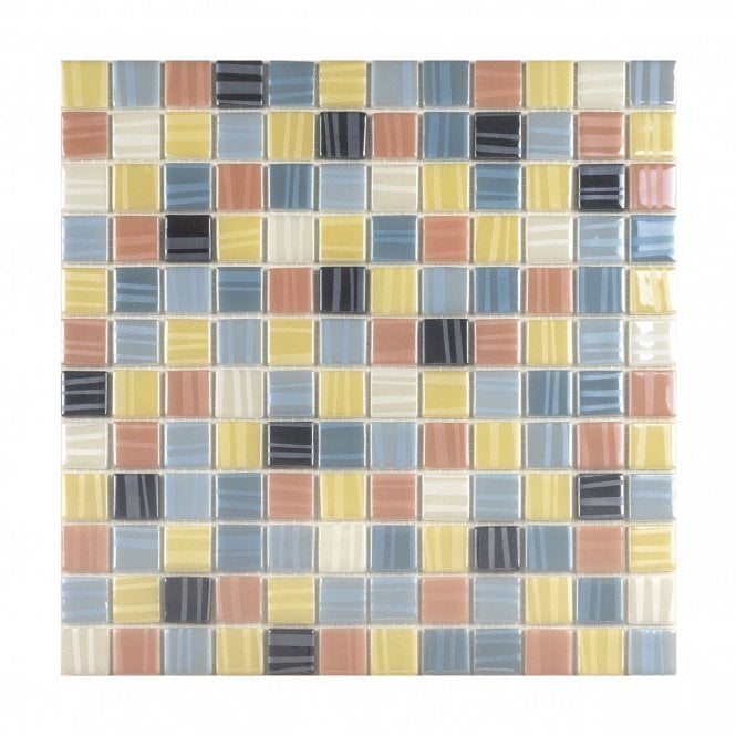 Tender Multicolour Mix (2.5cm x 2.5cm) 30cm x 30cm Mosaic Tile