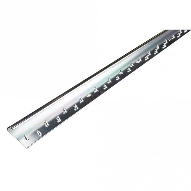 Tile Bank FTBS205 -Single Grip Bright Silver 13mm(W) x 0.9m