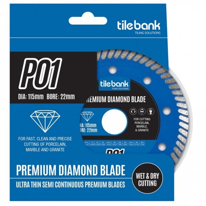 Tile Bank P01 115MM Panther Wet And Dry Diamond Blades