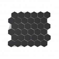 Titan Hexagon Anthracite (5.1cm x 5.9cm) 28.1cm x 32.5cm Wall & Floor Tile