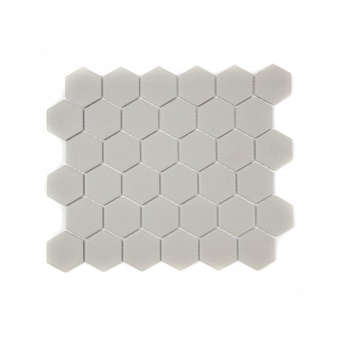 Titan Hexagon Greige (5.1cm x 5.9cm) 28.1cm x 32.5cm Wall & Floor Tile