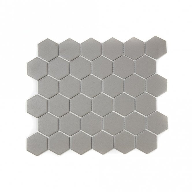 Titan Hexagon Gris (5.1cm x 5.9cm) 28.1cm x 32.5cm Wall & Floor Tile