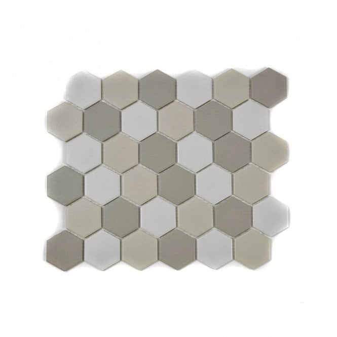 Titan Hexagon Soft Blend (5.1cm x 5.9cm) 28.1cm x 32.5cm Wall & Floor Tile