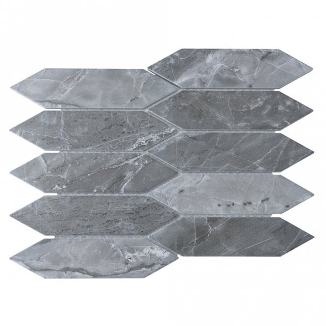 Traces Dark Grey (4.8cm x 19.5cm) 25.75cm x 31.3cm Wall & Floor Tile