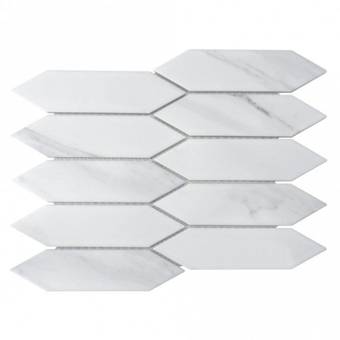 Traces Statuario (4.8cm x 19.5cm) 25.75cm x 31.3cm Wall & Floor Tile