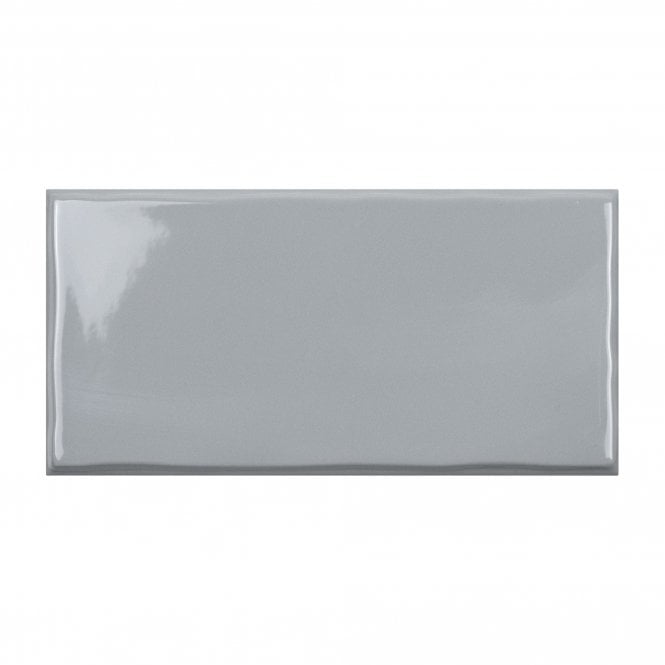 Trendy Grey Glossy 12.5cm x 25cm Wall Tile