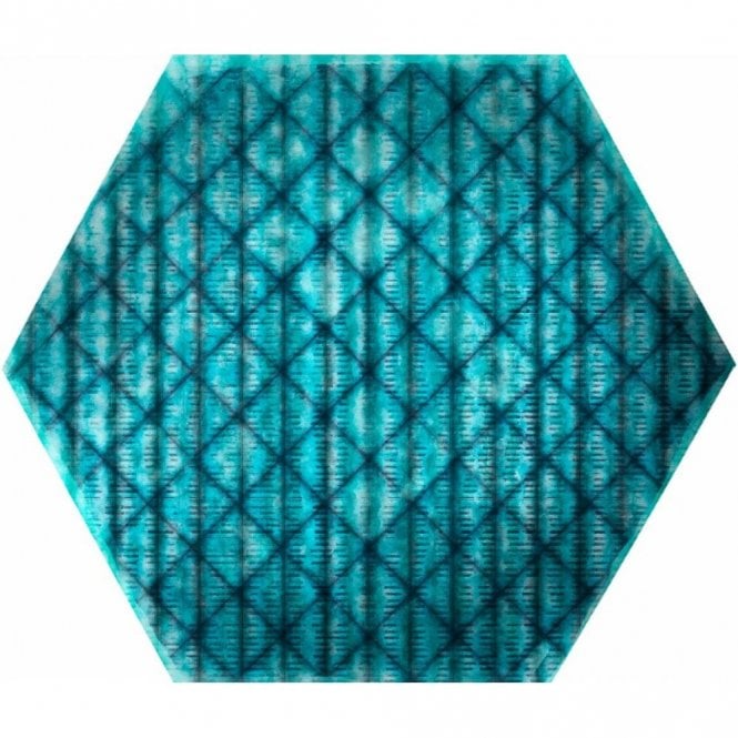 Tribu Blue Shiny 23cm x 27cm Wall & Floor Tile