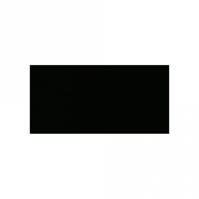 V&A Plain Black Field 7.6cm x 15.2cm Wall Tile