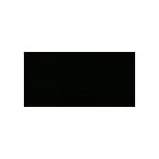 V&A Plain Black Field 7.6cm x 15.2cm Wall Tile