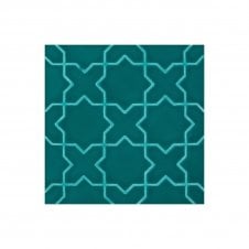 V&A Souk Teal Decor 15.2cm x 15.2cm Wall Tile