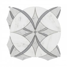 Venice Carrara & Stappy White & Bardiglio 30.5cm x 30.5cm Mosaic Tile