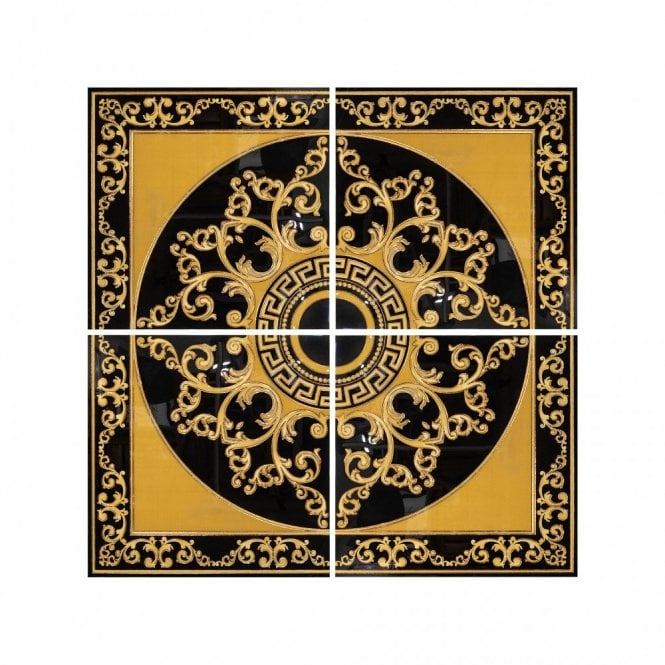 Venice Rose Gold (4 tile set) 60cm x 60cm Wall & Floor Tile (Full Set Deal)