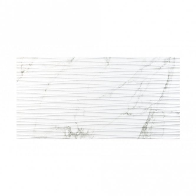 Venosa Grey Matt Waves Decor 30cm x 60cm Wall Tile