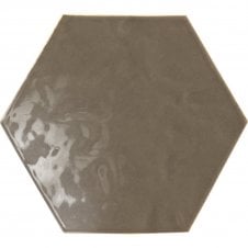 Vezelay Hexagon Sage 17.5cm x 20cm Wall Tile