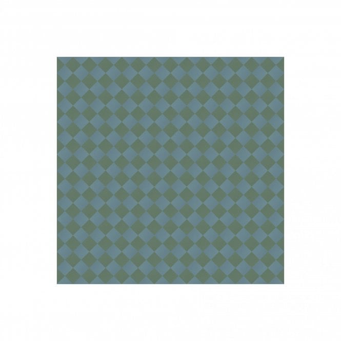 Victorian Chequer Pack Blue and Green 14.6cm x 14.6cm (Full Set Deal)