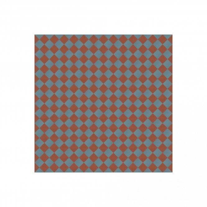 Victorian Chequer Pack Red and Blue 14.6cm x 14.6cm (Full Set Deal)