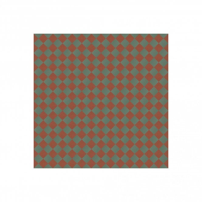 Victorian Chequer Pack Red and Green 14.6cm x 14.6cm (Full Set Deal)