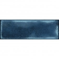 Vintage Dark Blue Bumpy 10cm x 30cm Wall Tile