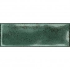 Vintage Green Bumpy 10cm x 30cm Wall Tile