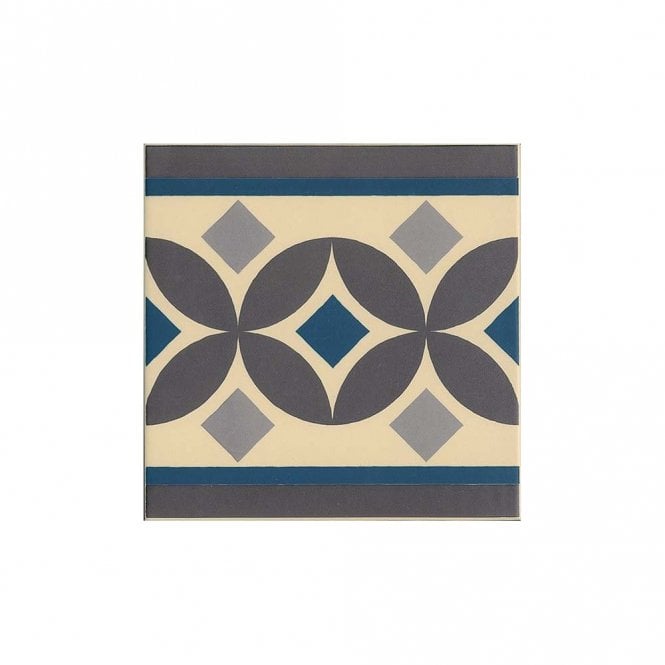 Vives Guell-2 (Border) 20cm x 20cm Tile