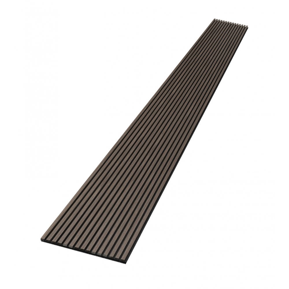 Walnut Brown Acoustic Wood Panel 240cm x 60cm x 21mm - Wall Panels