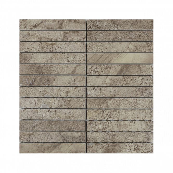 Wild Grey Bar 30cm x 29.6cm Mosaic Tile