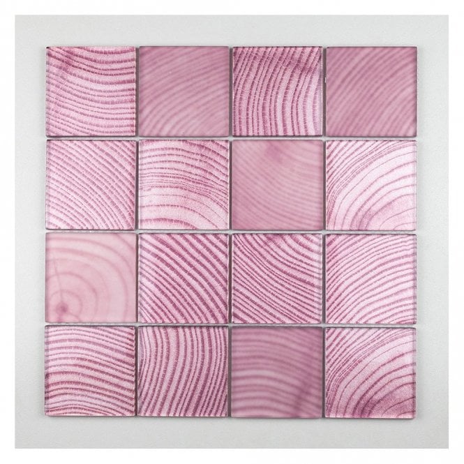 Wood Pink 30cm x 30cm Mosaic Tile