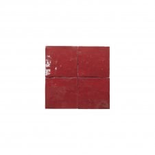 Zelij Rojo Antiguo 10cm x 10cm Wall Tile